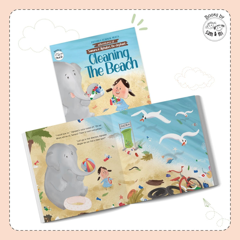 Cleaning the Beach: Adventures of Samara and Alphabet, the elephant