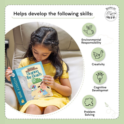 Cleaning the Beach Activity Book: Adventures of Samara and Alphabet, the elephant
