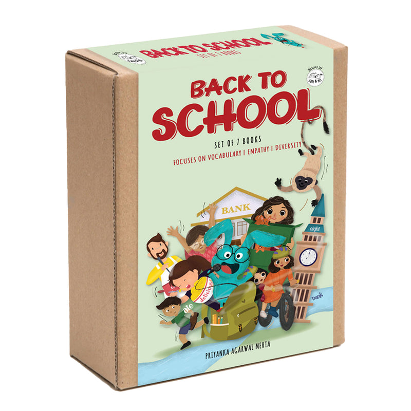 Back to School book set for preschoolers (Set of 7)