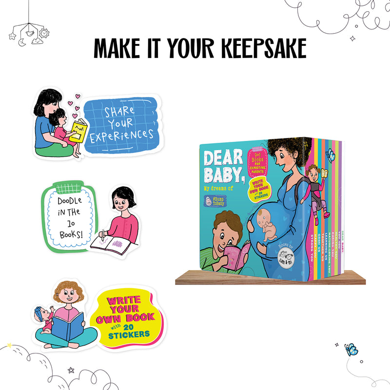 DEAR BABY, MY DREAMS OF – A Unique Keepsake Box Set of 10 Board Books