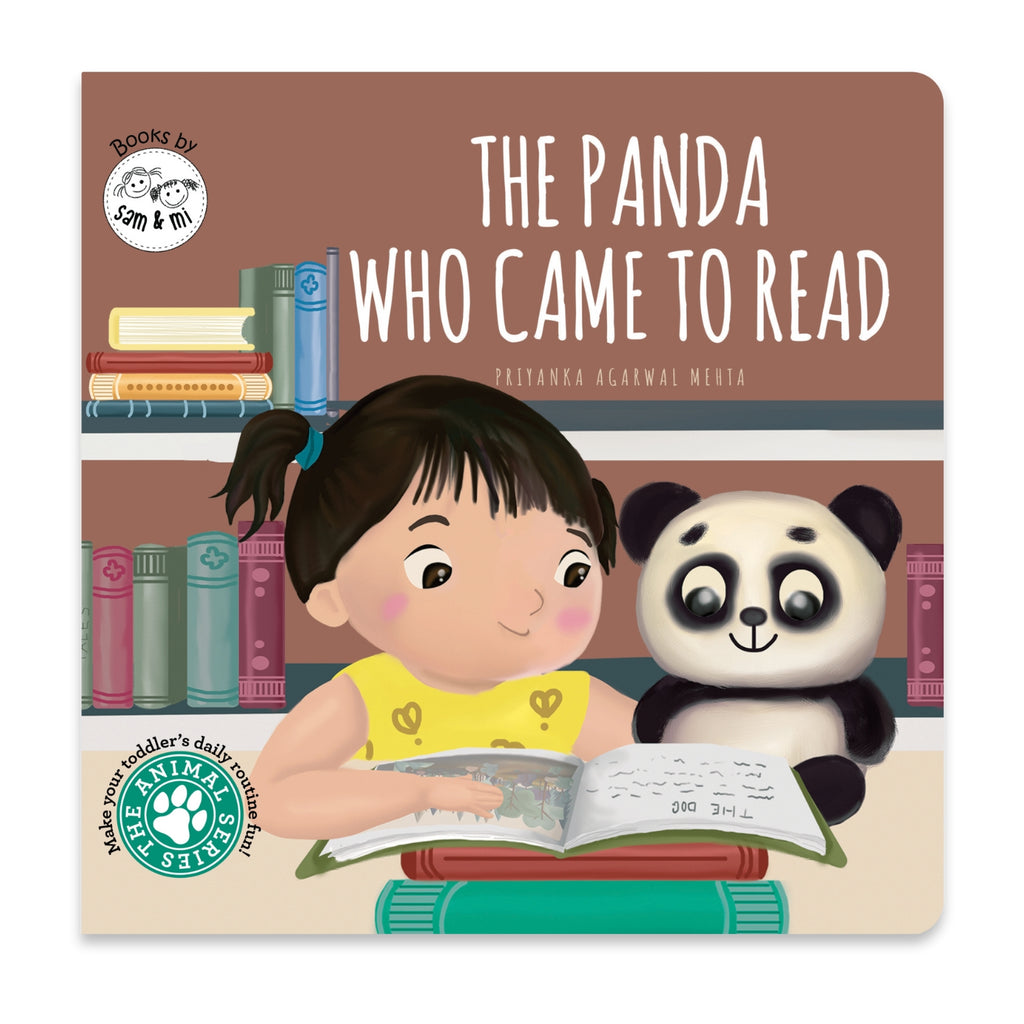 The Panda Who Came to read Animal Series Story book for